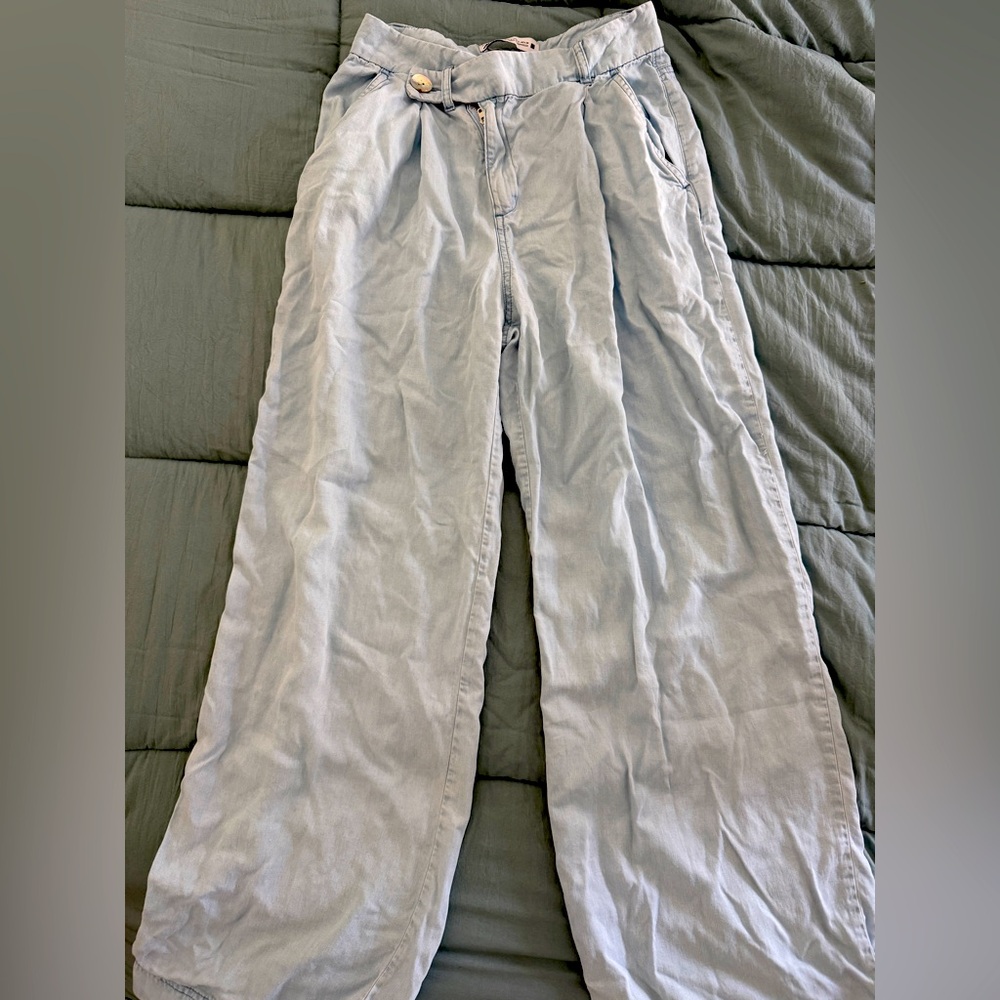 Zara High Waist Wide Leg Pants- Small